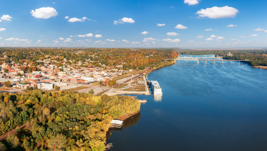 Mississippi River in Hannibal, MO